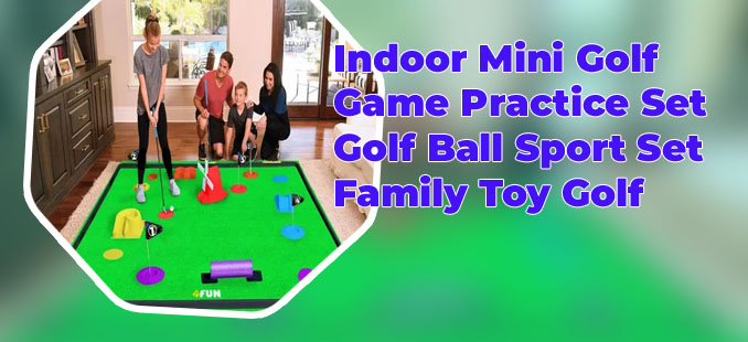 Indoor mini golf game