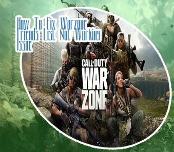 Warzone not showing friends online